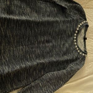 J crew embellished stone sweatshirt